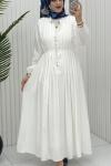 Gizem Elbise Beyaz