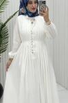 Gizem Elbise Beyaz
