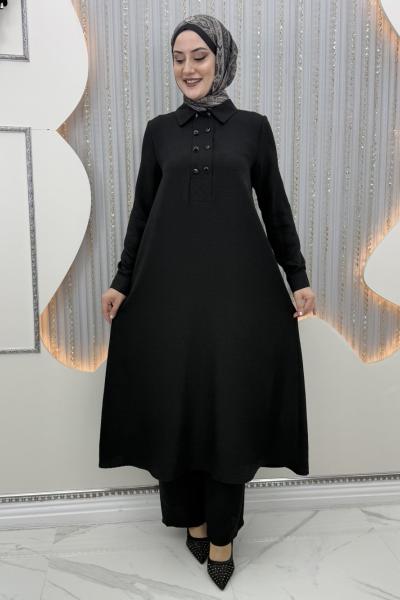 Adevi pantolonlu takım Siyah