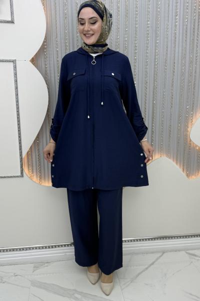 Ares pantolonlu takım Lacivert