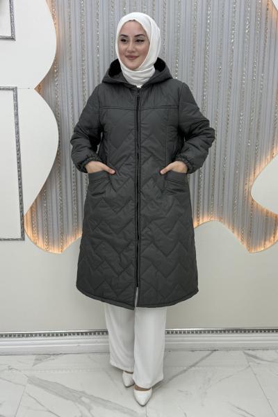 Azer Şişme Mont Antrasit