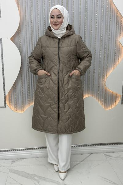 Azer Şişme Mont Vizon