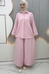 Bade pantolonlu takım Pembe