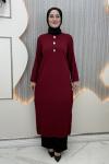 Belis Tunik Elbise Bordo