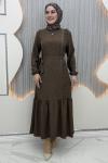 Diva Elbise Kahverengi