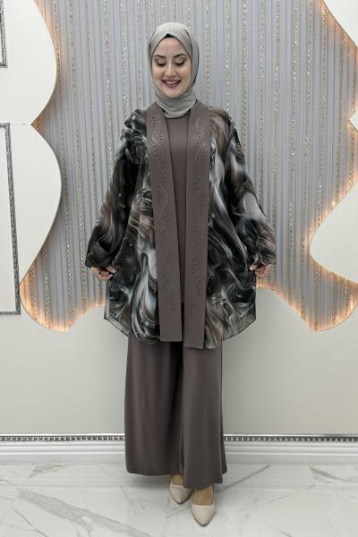 Efsa Pantolonlu Takım Vizon