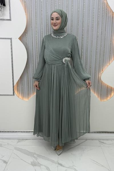 Esinti Abiye Mint Yeşili