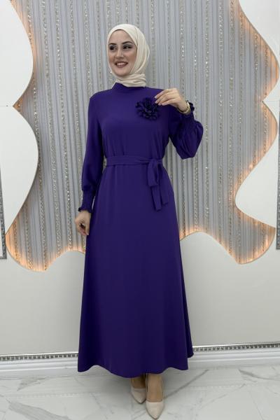 Güldane elbise Mor