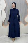 Hafsa elbise Lacivert