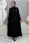 Halka elbise Siyah