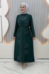 Kıymet Yelekli Elbise  Zümrüt