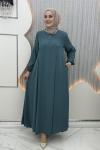 Leyla Elbise Su Yeşili