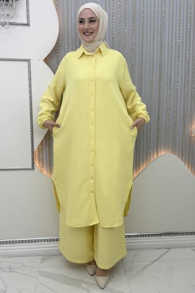 Lina Pantolonlu Takım Sarı