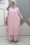 Lina Pantolonlu Takım Pembe