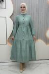 Nihal elbise Mint Yeşili