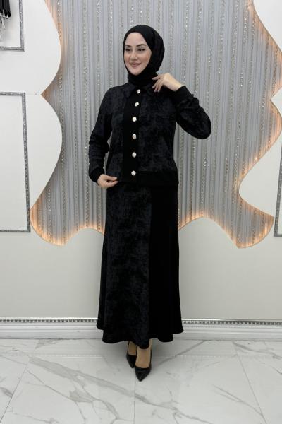 Ritim Etekli Takım Siyah