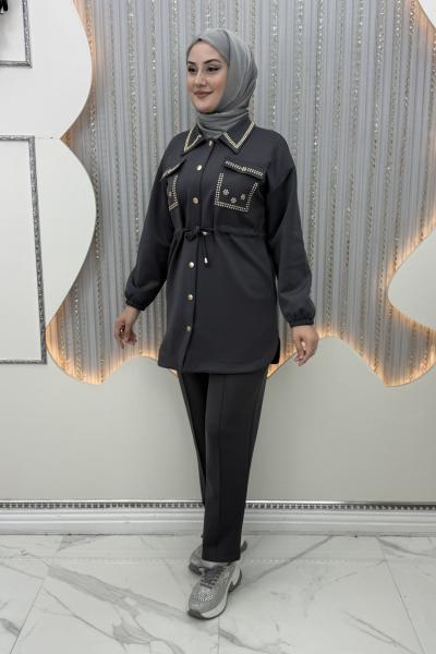 Şaheser Pantolonlu Takım Antrasit
