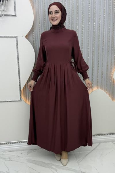 Selda elbise Bordo