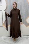 Selove Elbise Kahverengi