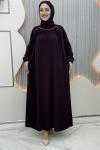 Selvi elbise Mor