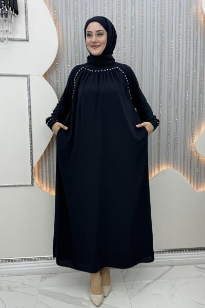 Selvi elbise Lacivert