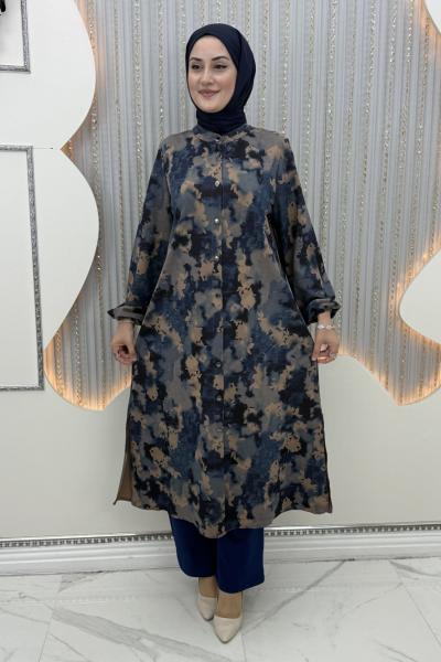 Serpil Pantolonlu Takım Lacivert