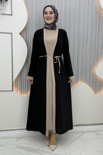 Simay Elbiseli Hırka Siyah