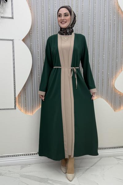 Simay Elbiseli Hırka Zümrüt
