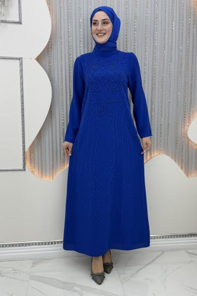 Süheyla abiye Saks Mavisi