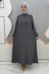 Vegan Elbise Gri