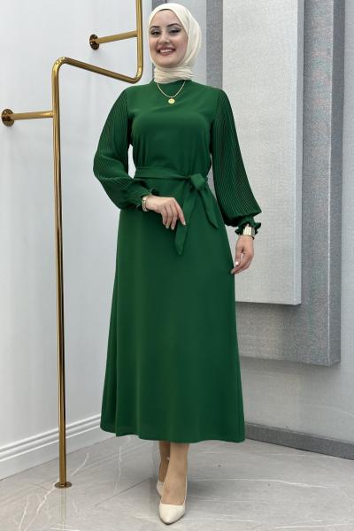 Yeni Parla Elbise Zümrüt