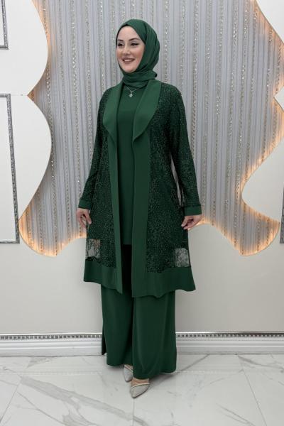 Zolan Pantolonlu Takım Zümrüt