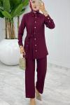 Bordo Premium Vildan Takım Tesettür Giyim