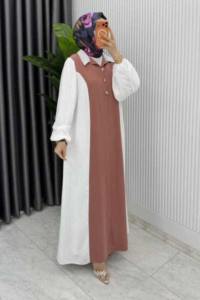 Gül Premıum Aden ELbise Tesettür Giyim