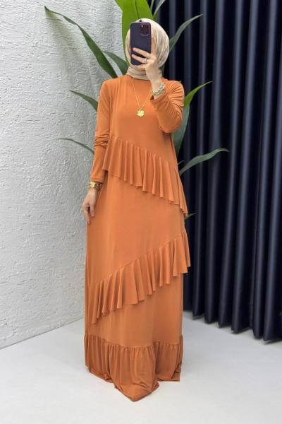 Kiremit Duru Elbise Tesettür Giyim