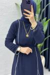 Lacivert Premium İkili Şifon Takım Tesettür Giyim