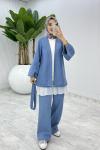 Mavi Nilsu Pantolon Takım Tesettür Giyim