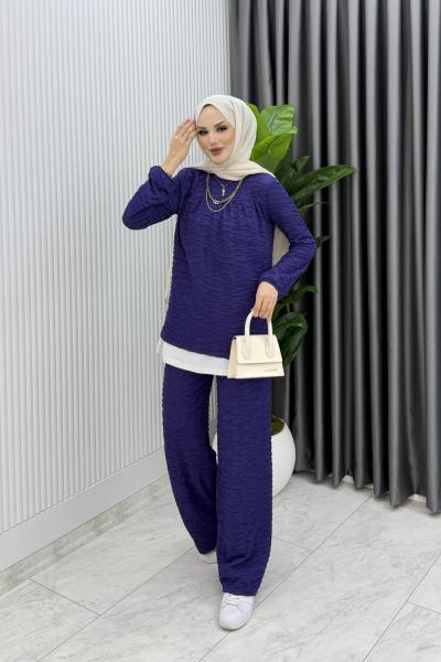 Mürdüm Zeyzey Takım Tesettür Giyim