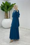 Petrol Premium Diva Elbise Tesettür Giyim