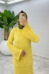 Sarı Tansu Elbise Tesettür Giyim