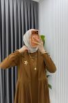 Taba Broşlu Premıum Sibel Tasarım Takım Tesettür Giyim