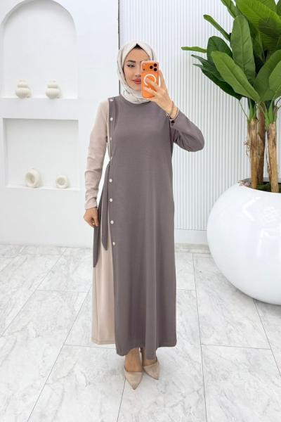 Vizon Nilda Elbise Tesettür Giyim