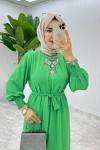 Yeşil Açelya Elbise Tesettür Giyim