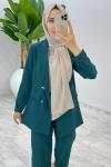 Zümrüt Hande Ceket Takım Tesettür Giyim
