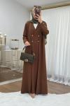 IMTIZA ABAYA Kahverengi