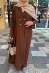 IMTIZA ABAYA Kahverengi