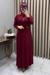 Hadise Elbise Bordo