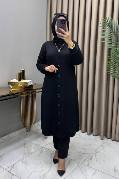 Meril Hırka Kap Siyah