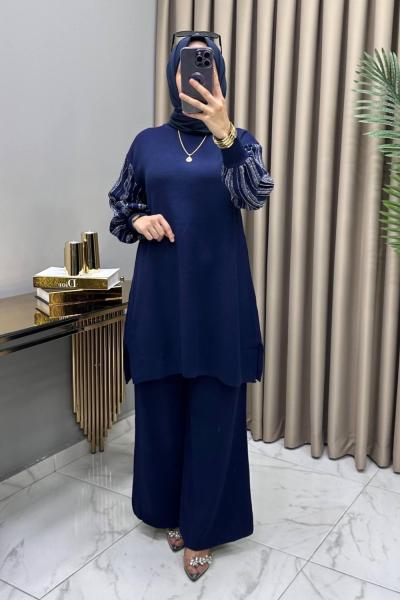 Müjgan Triko Takım Lacivert