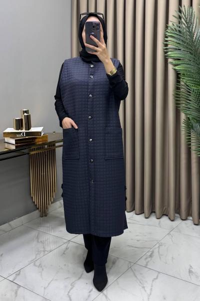 Nida Kapitone Yelek Füme